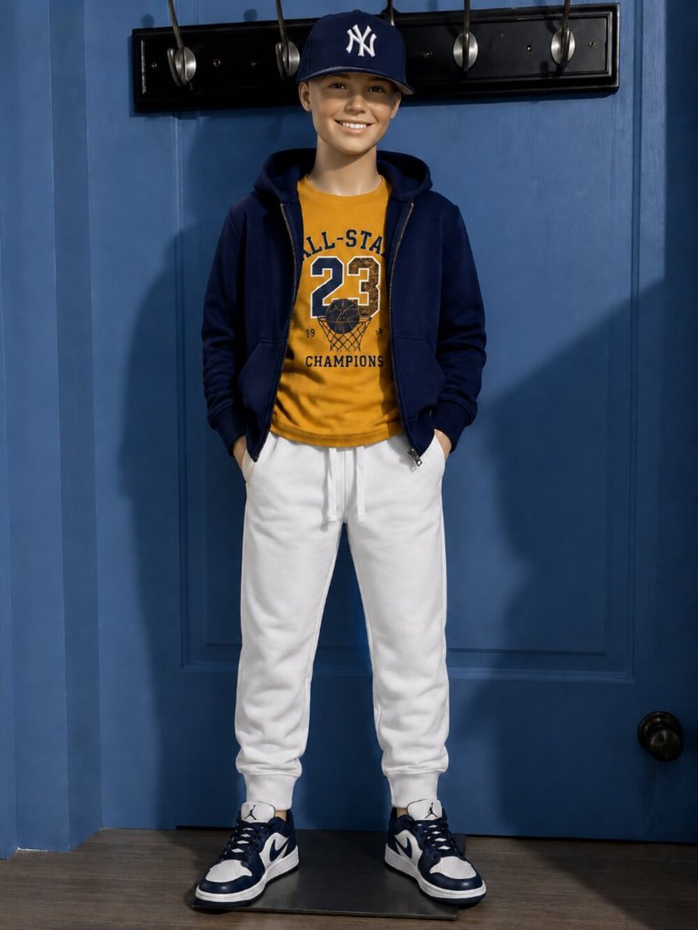 NWT Southpole Boys White Jogger Sweatpants L 14-16 Streetwear